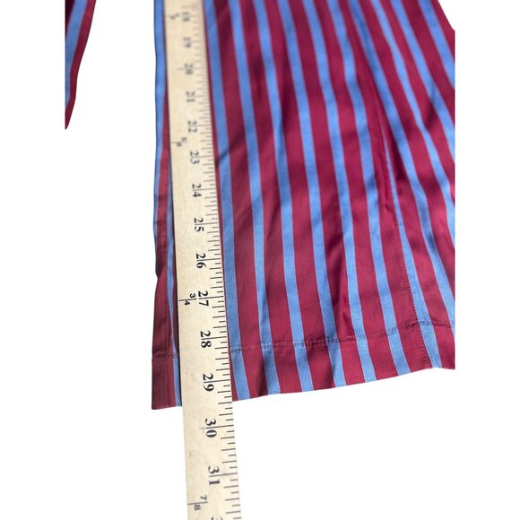 Free People City Girl Striped Red & Blue Wide-Leg Jumpsuit Button-Front Size 2 - Picture 5 of 14